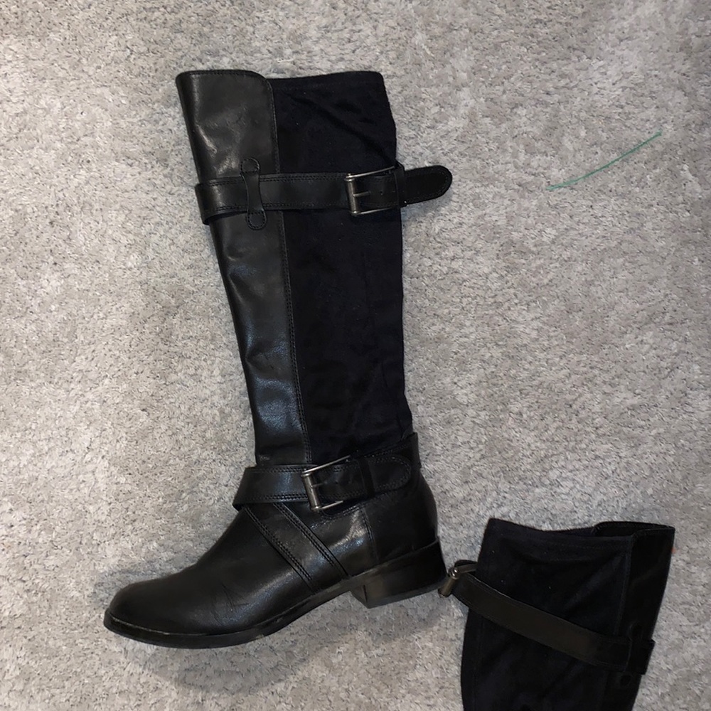 Cole han black riding boots